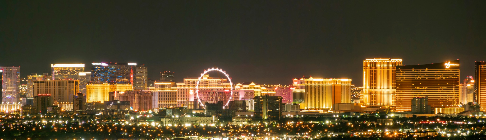 Las Vegas skyline at night