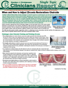 Adjust Zirconia single topic from January 2025